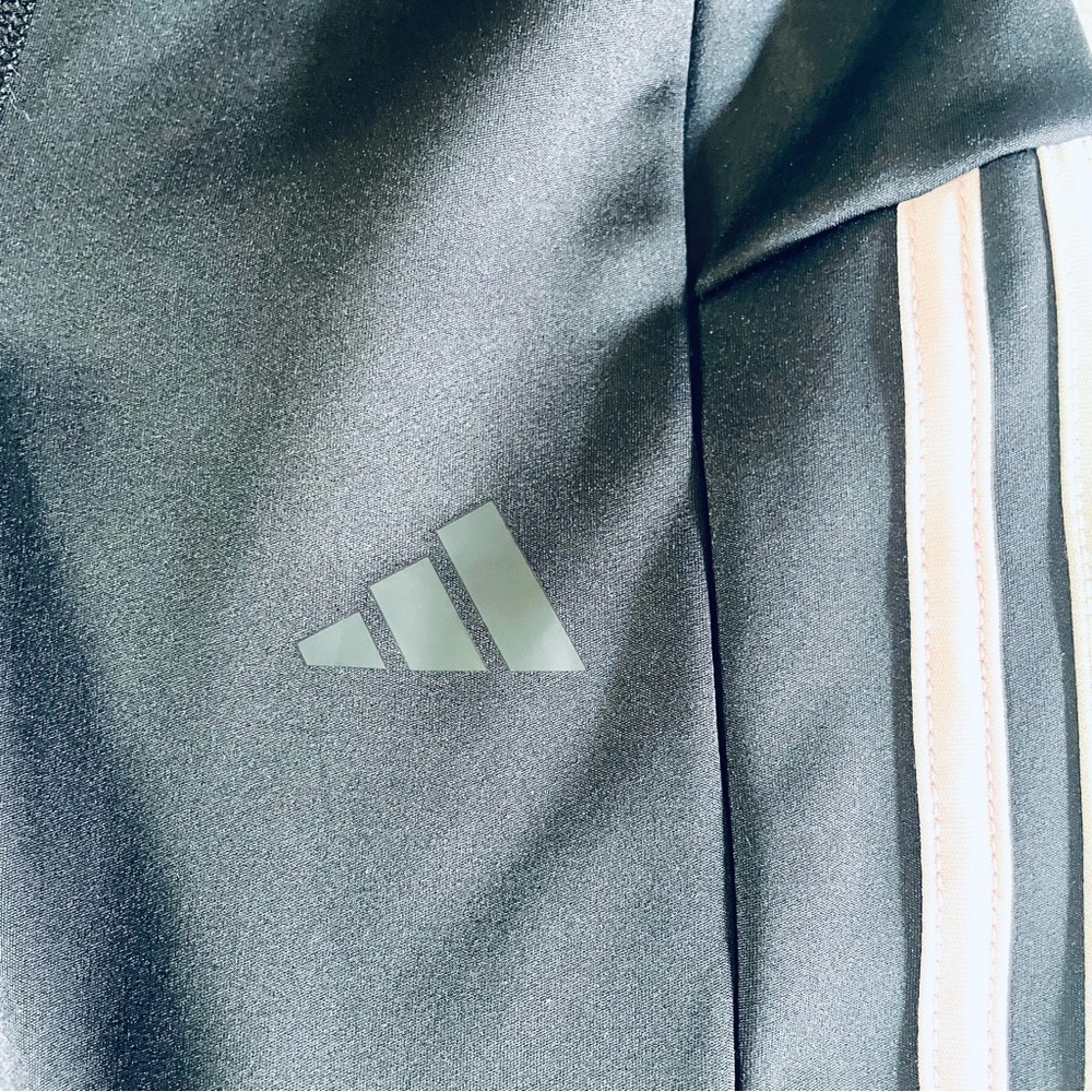 Adidas Lot of 2 Girls' Leggings Slim Fit - Size M (10/12) AEROREADY & Cotton - Picture 4 of 13